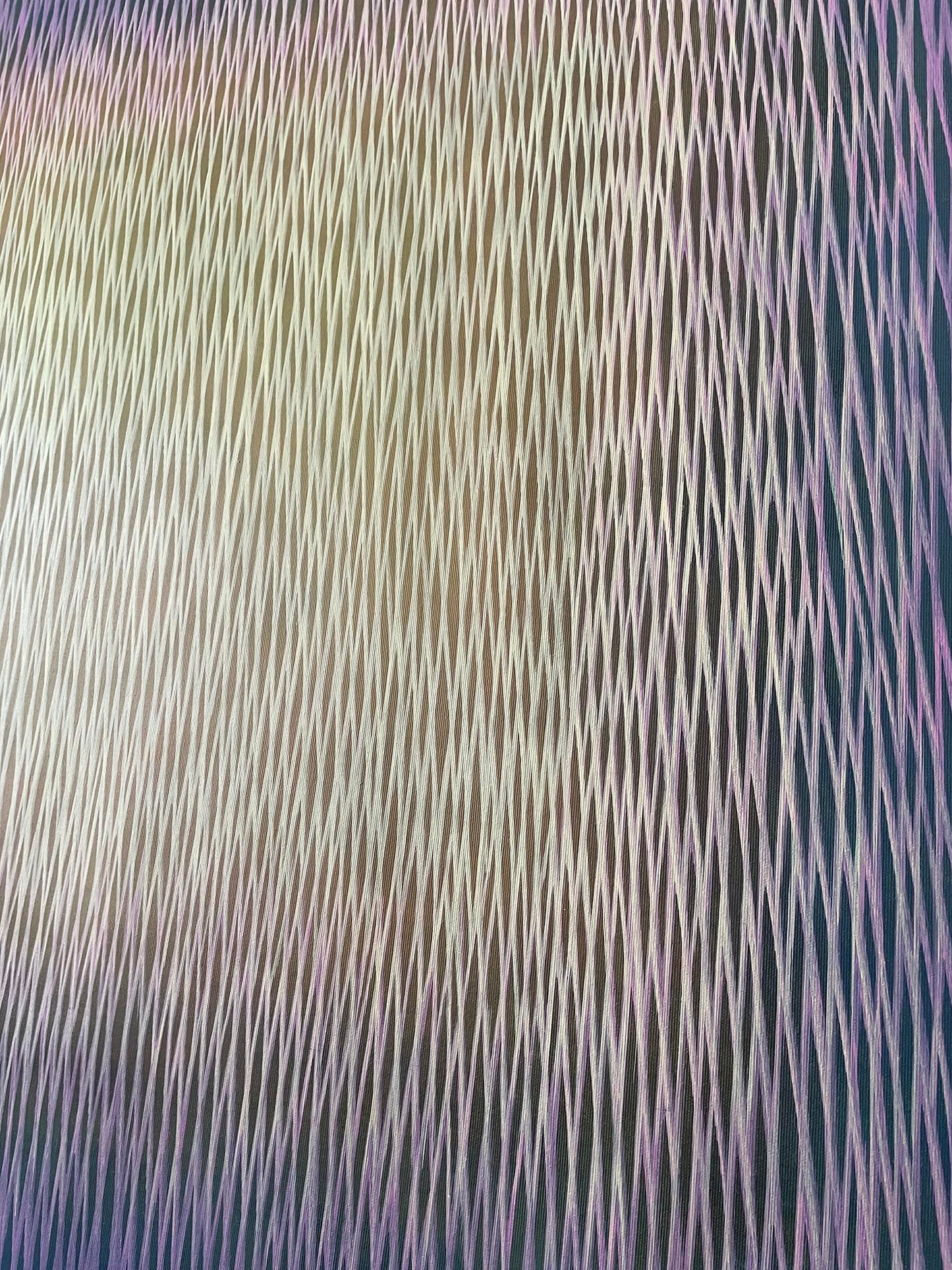 close up of canvas painting with visible strokes