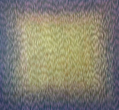 Abstract pattern of vertical lines in a gradient of colors