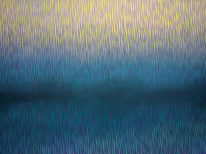Gradient background transitioning from yellow to blue