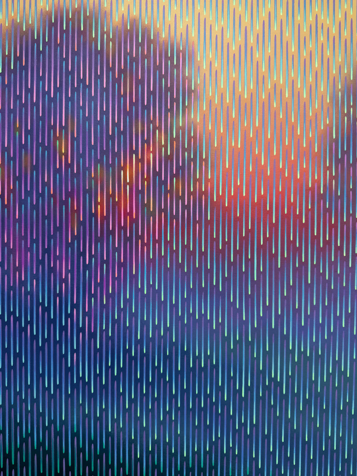 Image of the painting Mirage 98 from a close distance
