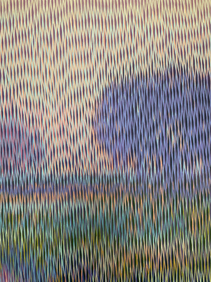 Abstract pattern with wavy lines in multicolors