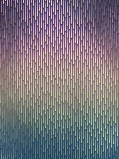 abstract canvas with vertical lines transitioning from purple to blue