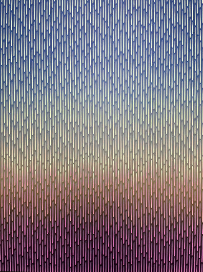 Gradient pattern with vertical lines transitioning from blue to purple