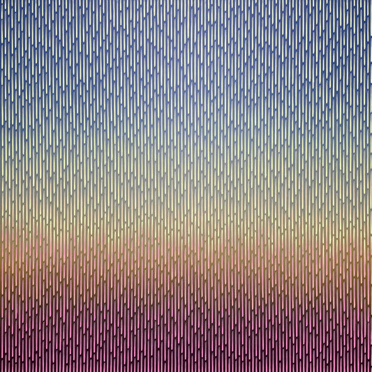 contemporary painting with blue, purple, and pink colors