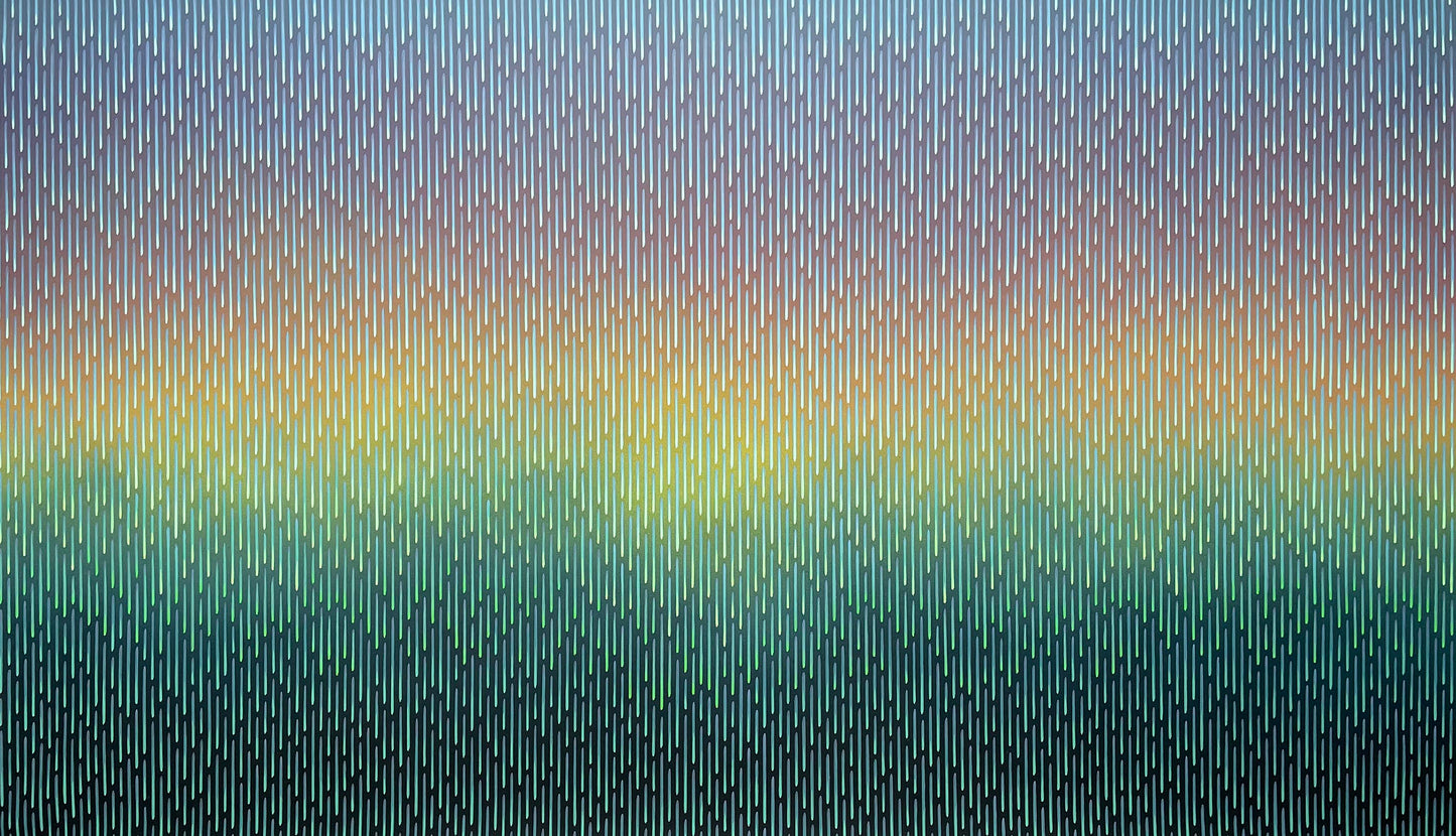 Gradient background with blue, green, and yellow colors