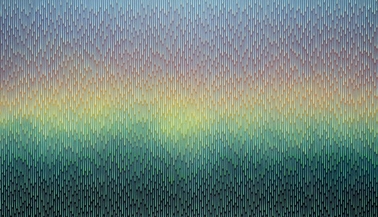 Gradient background with blue, green, and yellow colors