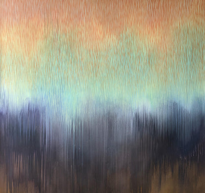 Abstract multicolored painting with a gradient effect