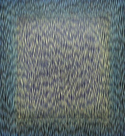 Abstract painting with wavy lines on a dark background