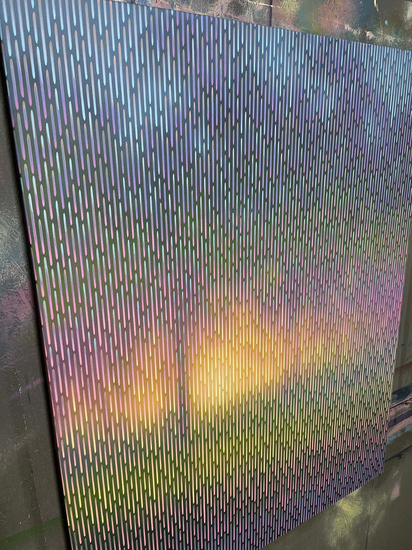abstract painting  with a gradient color pattern