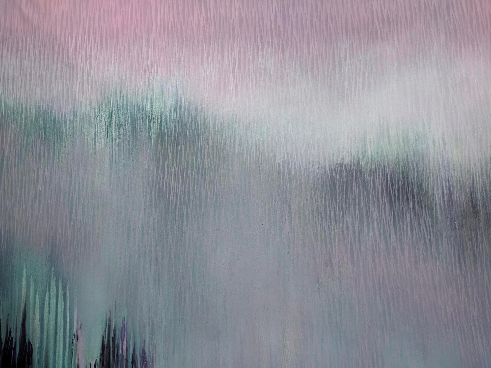Abstract acrylic painting with soft pastel colors