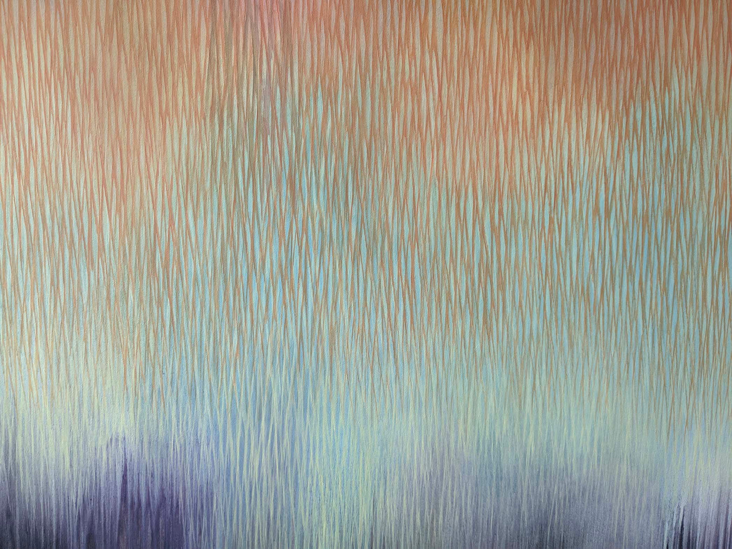 Abstract pattern with vertical lines in brown, green, and purple.