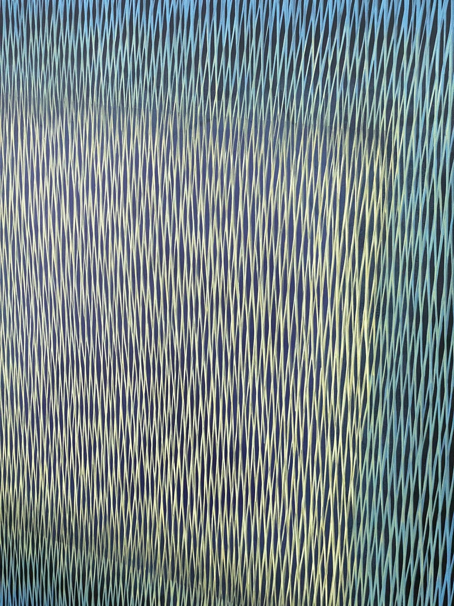 Abstract pattern of vertical lines on a blue background