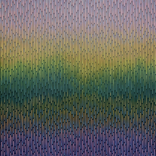 Ethereal nature abstract painting Mirage No. 72 by Vasyl Kolodiy, original hand-painted modern acrylic art for art collectors.