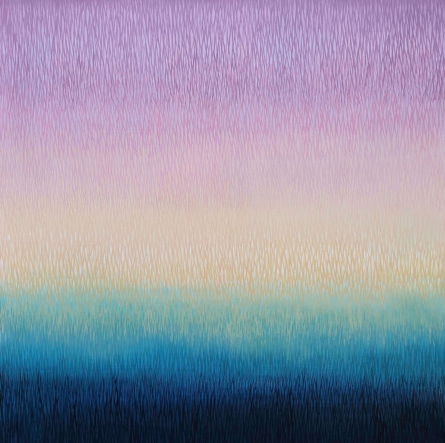 Gradient original artwork transitioning from purple to blue with a textured pattern.