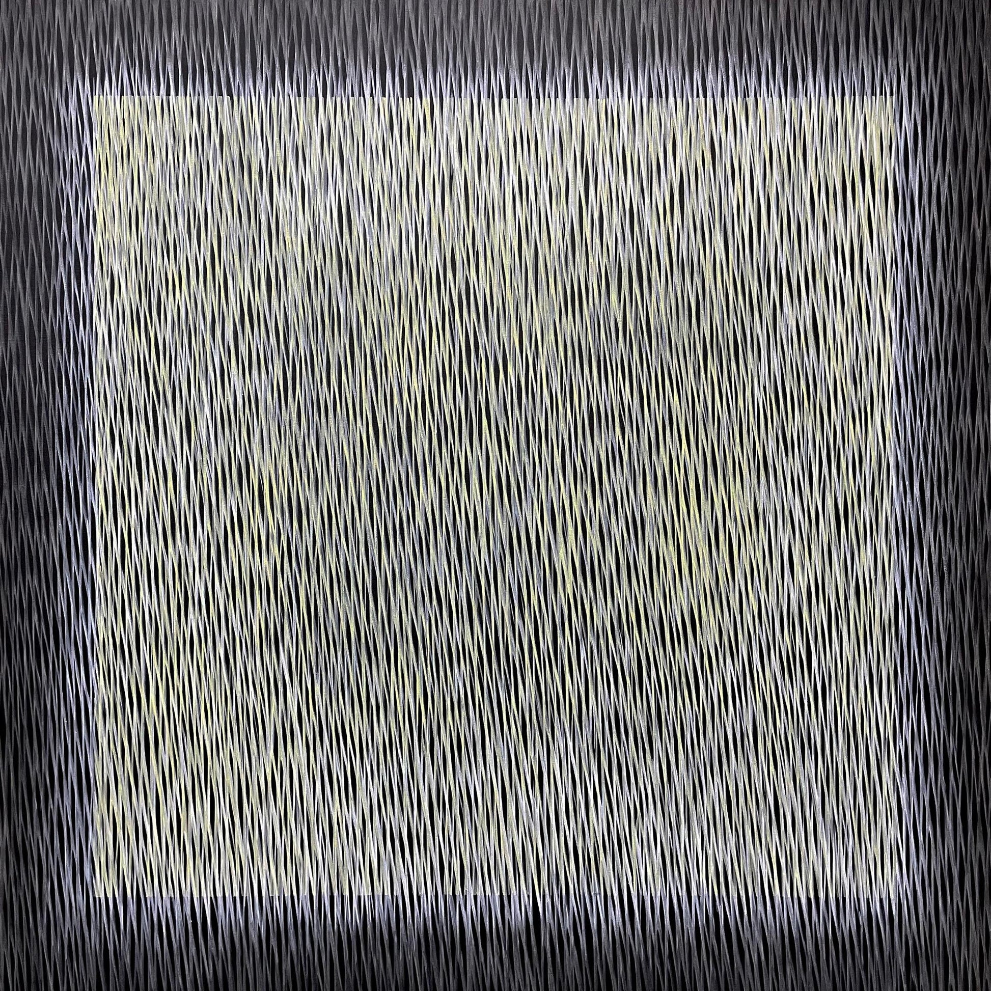 Abstract art with black and white brush strokes on a textured background