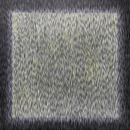Abstract art with black and white brush strokes on a textured background