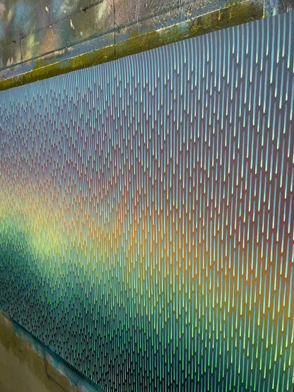 Gradient color large canvas abstract artwork 