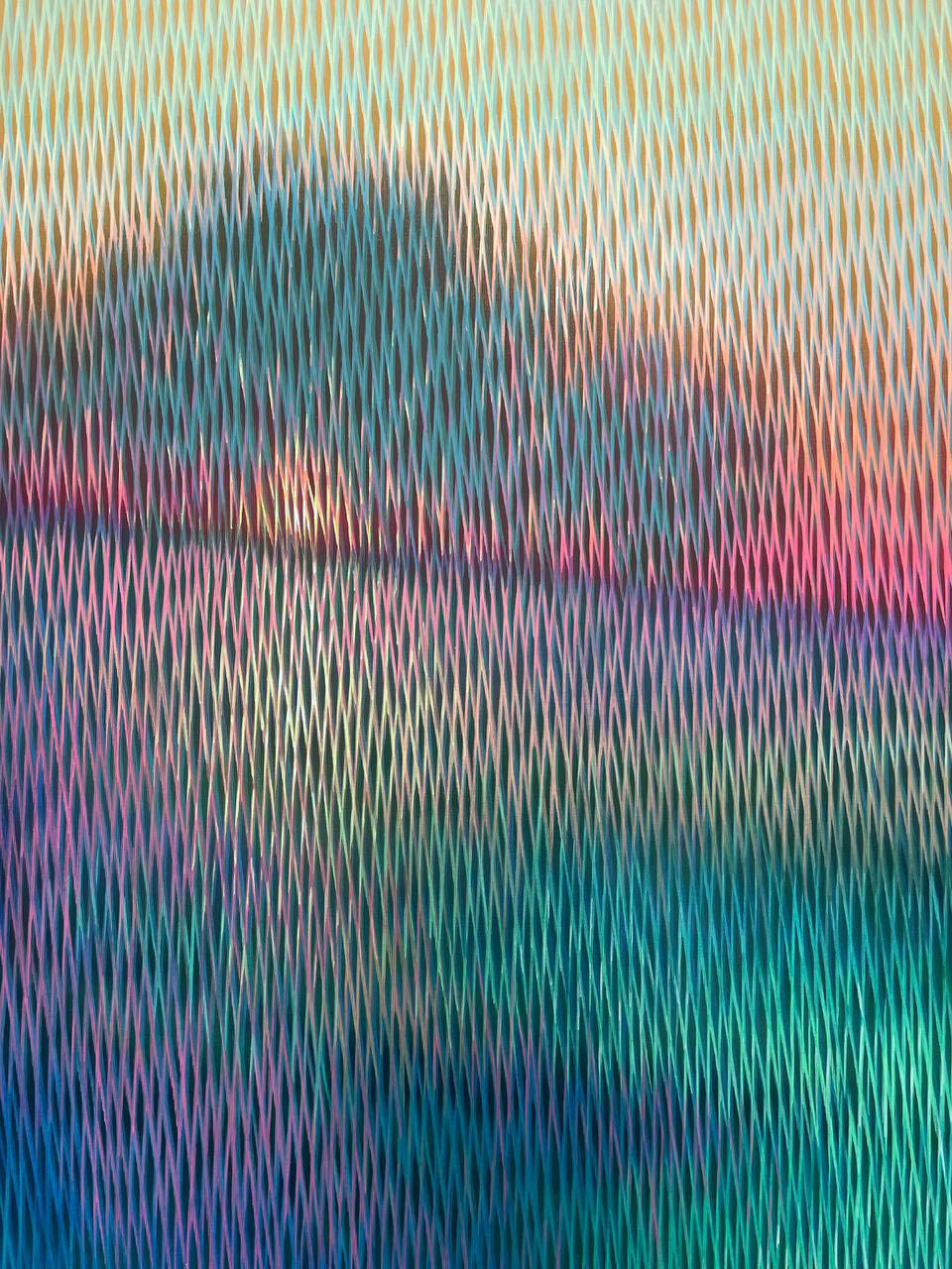 Multicolored pattern with wavy lines on a textured background
