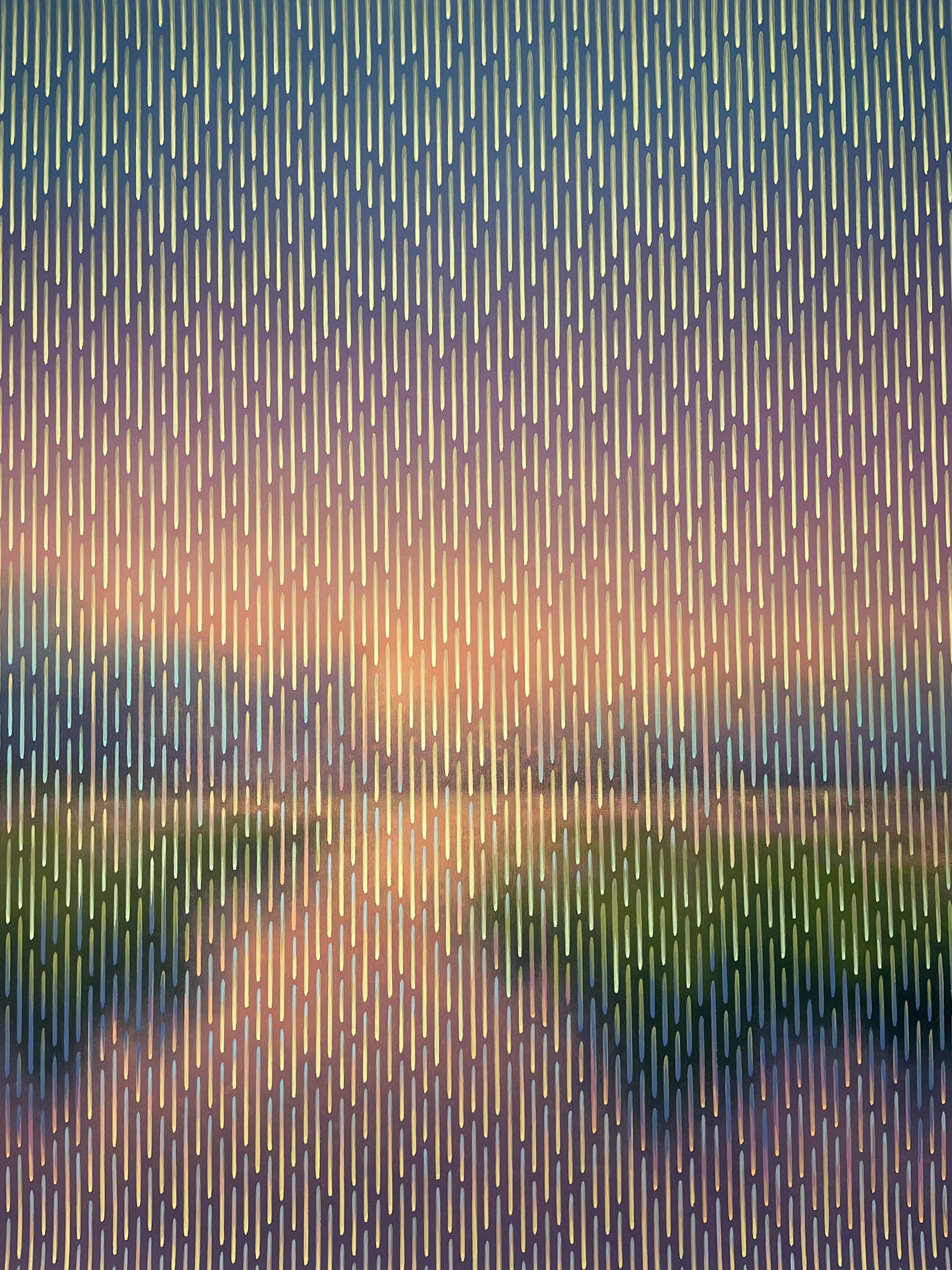 Abstract pattern with vertical lines and gradient colors