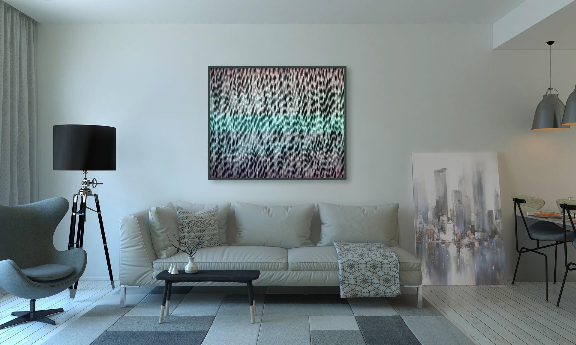 original painting enigma 8 by vasyl kolodiy interior