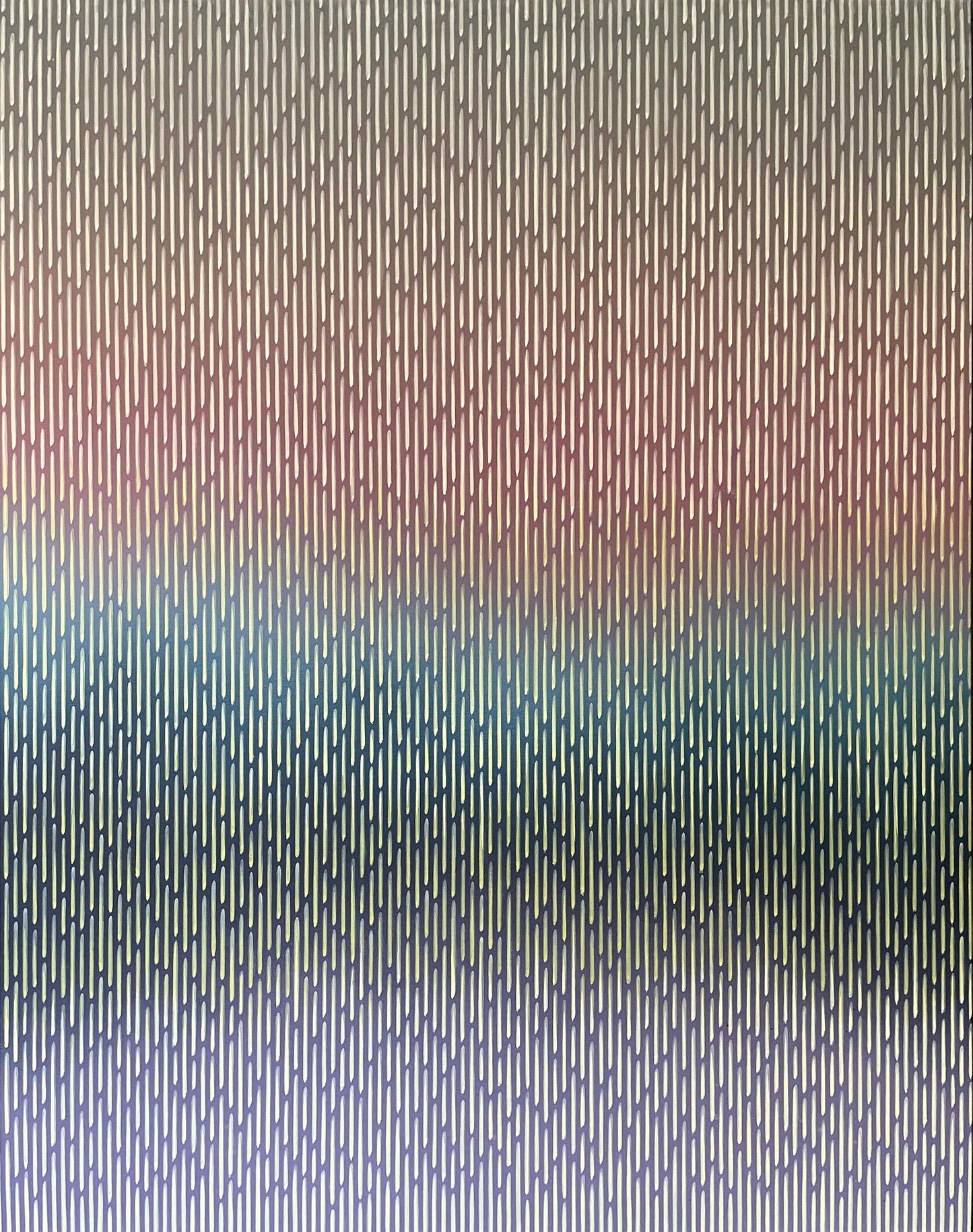 Radiant sunset abstract nature painting Mirage No. 54 by Vasyl Kolodiy, exclusive investment art for contemporary spaces.