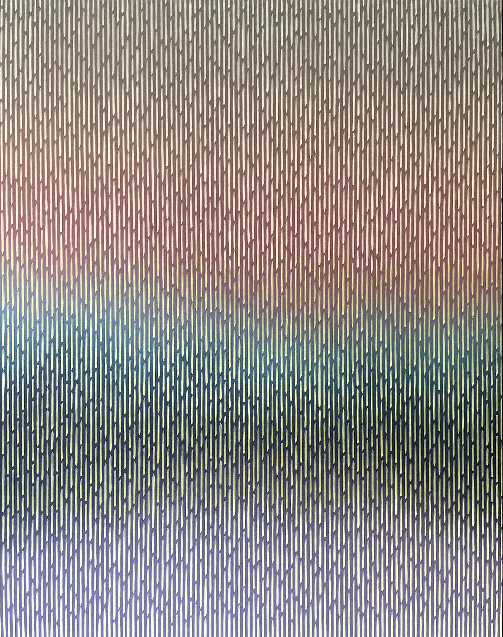 Radiant sunset abstract nature painting Mirage No. 54 by Vasyl Kolodiy, exclusive investment art for contemporary spaces.