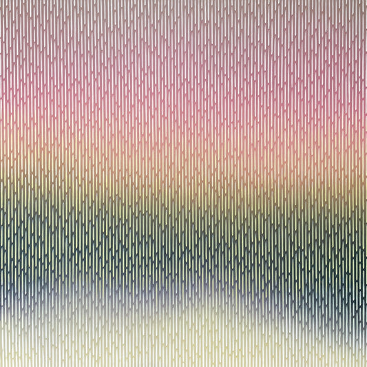 Serene mist abstract landscape painting Mirage No. 60 by Vasyl Kolodiy, original minimalist wall art for high-end styling.