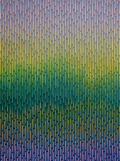 Zoomed-in look at the subtle tonal gradients and fine graphic execution of artist Vasyl Kolodiy's unique technique.