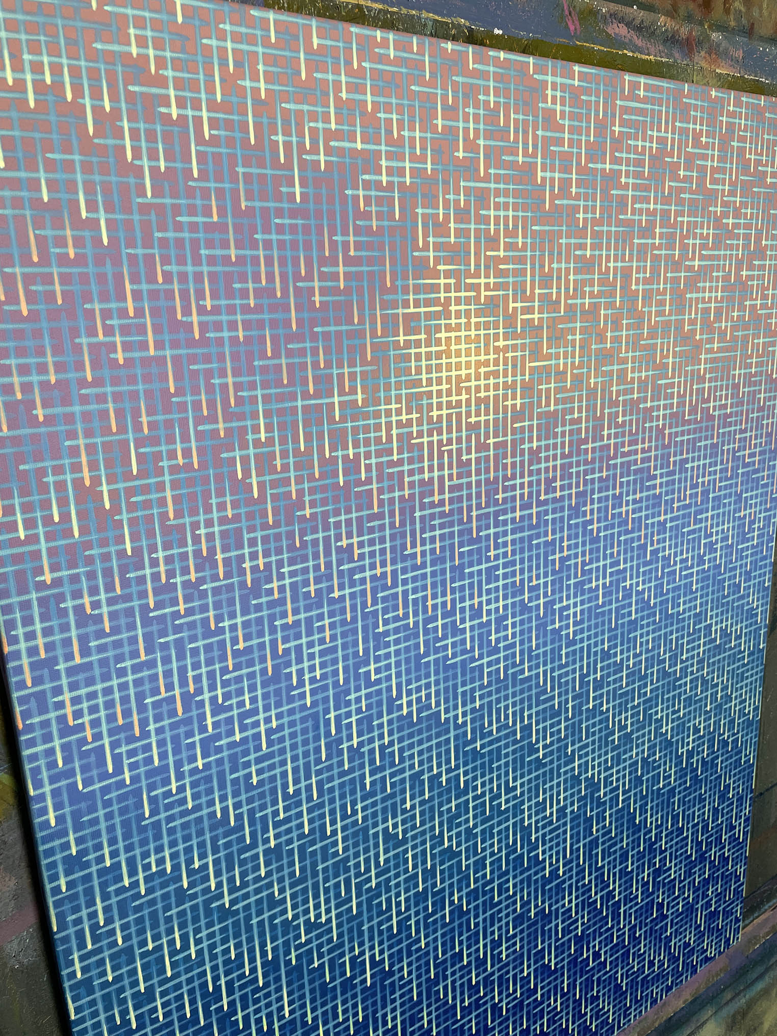 textured abstract painting detail